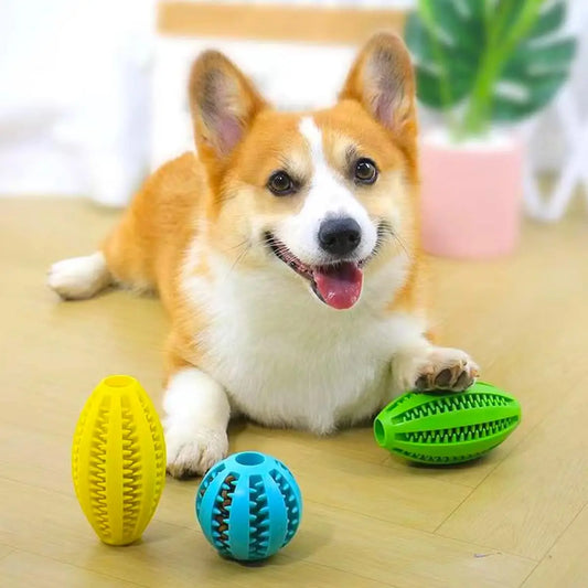 Durable Natural Rubber Dog Chew & Teeth Cleaning Ball