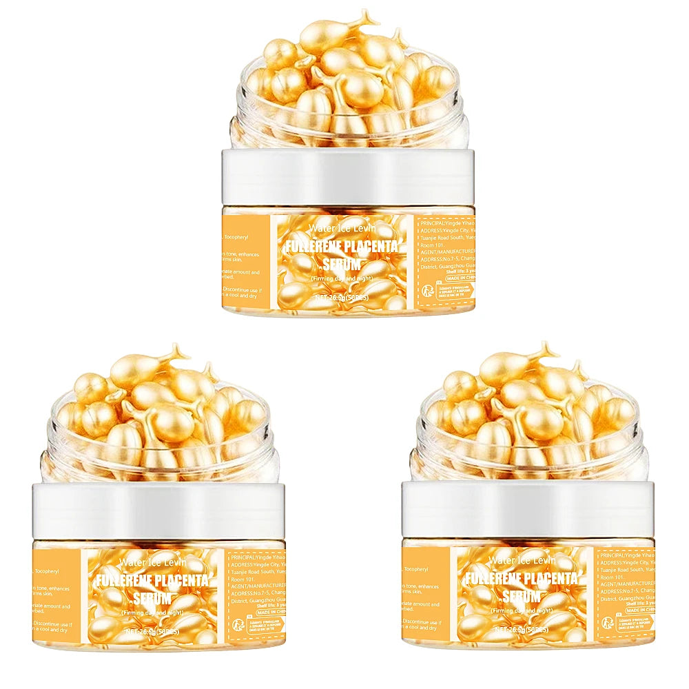 50-Piece Collagen & Hyaluronic Acid Face Serum Capsules