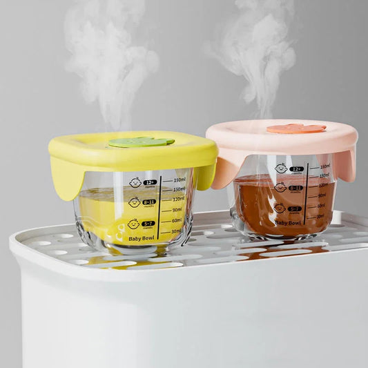 Mini Glass Bowl with Silicone Lid Leakproof