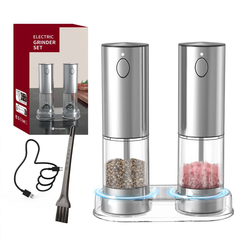 Automatic USB Rechargeable Salt & Pepper Grinder