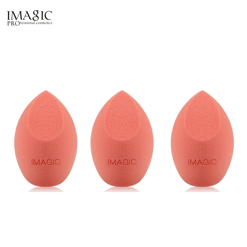IMAGIC 3-Piece Wet & Dry Makeup Puff Set