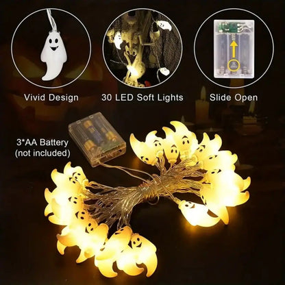 Halloween Ghost String Lights