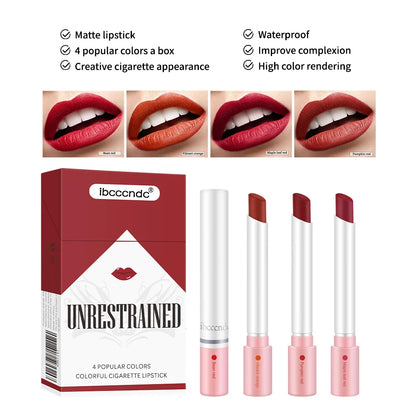 4 Colors Matte Lip Gloss Set