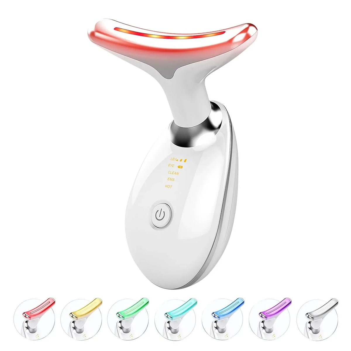 Portable 7-Color LED Face & Neck Massager