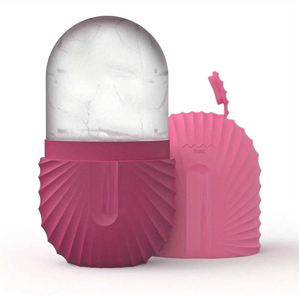 Stainless Steel Ice Face Roller & Gua Sha Set