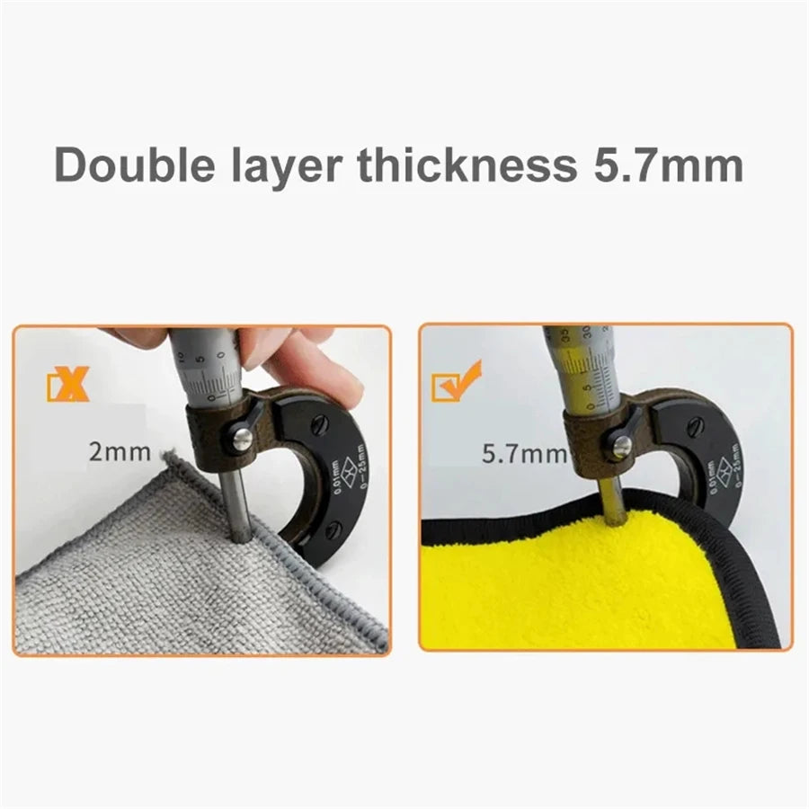 1/2/6pcs Microfiber Car Cleaning Towel