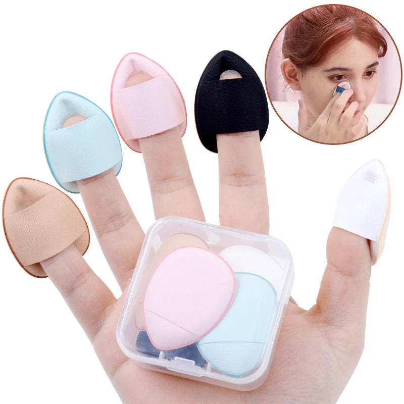 5/10-Piece Mini Finger Makeup Puff Set