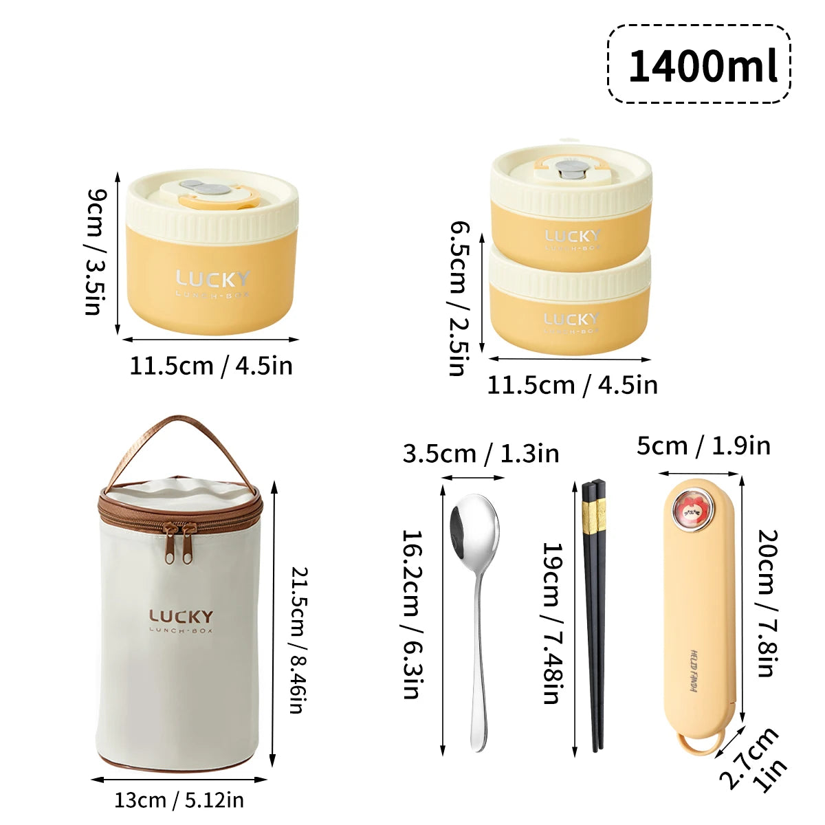 WORTHBUY Insulated Stainless Steel Thermal Lunch Box