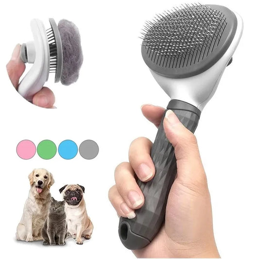 Self-Cleaning Pet Hair Remover Grooming Brush