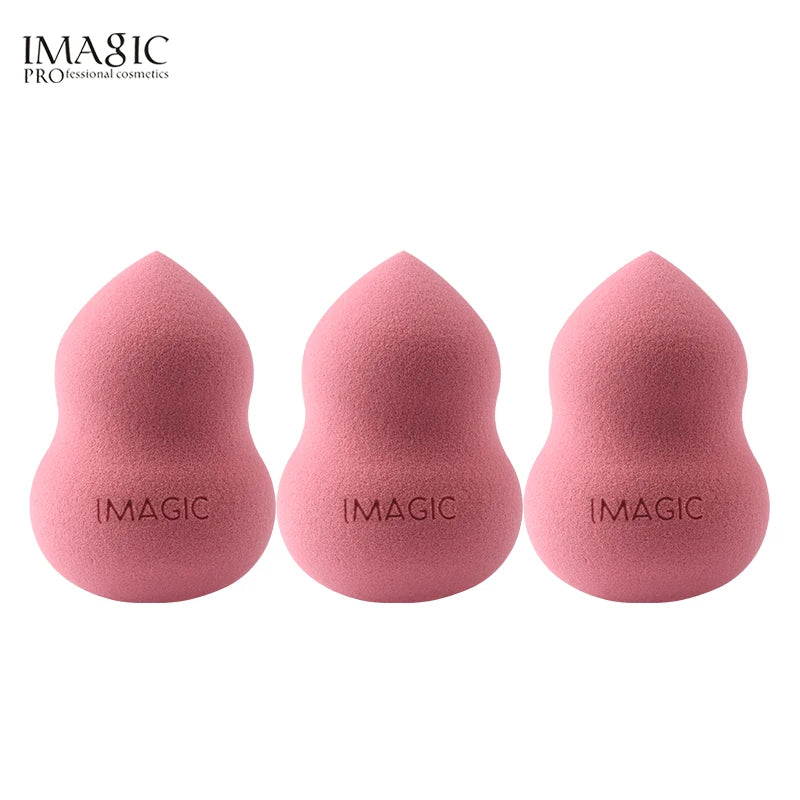 IMAGIC 3-Piece Wet & Dry Makeup Puff Set