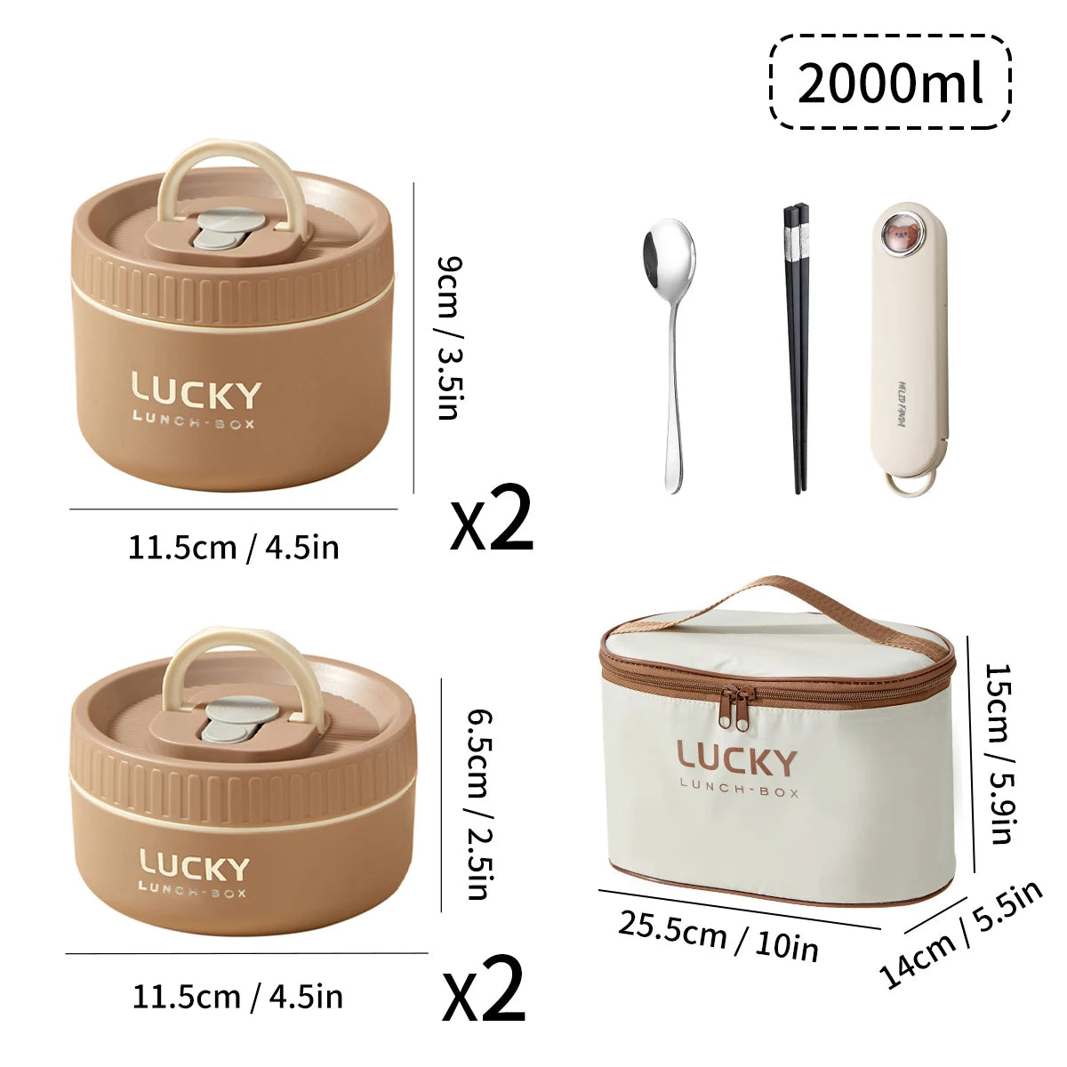 WORTHBUY Insulated Stainless Steel Thermal Lunch Box