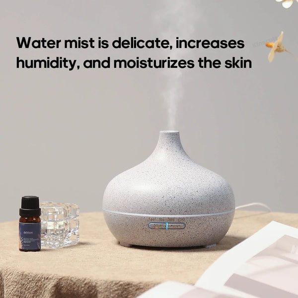 KINSCOTER 300ml Wood Grain Aromatherapy Diffuser