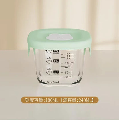 Mini Glass Bowl with Silicone Lid Leakproof
