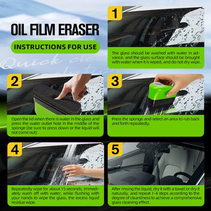 1/2/3pcs Automotive Car Oil Film Cleaning Brush