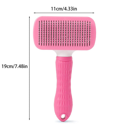 Self-Cleaning Pet Hair Remover Grooming Brush