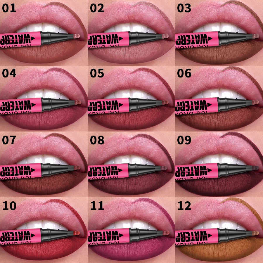 KAFURUX Waterproof Matte Lip Liner