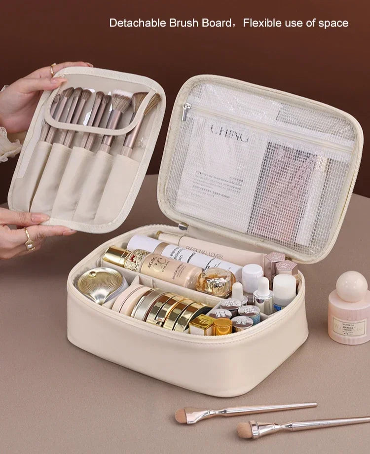 Large Capacity Double Layer Makeup Bag