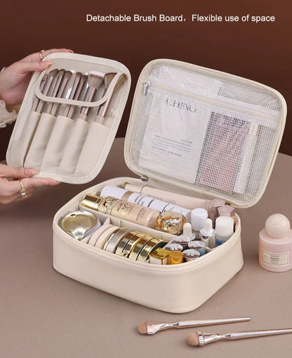 Large Capacity Double Layer Makeup Bag