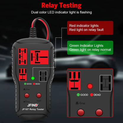 Car Relay Tester Diagnostic Tools 12V-24V Voltage Tester