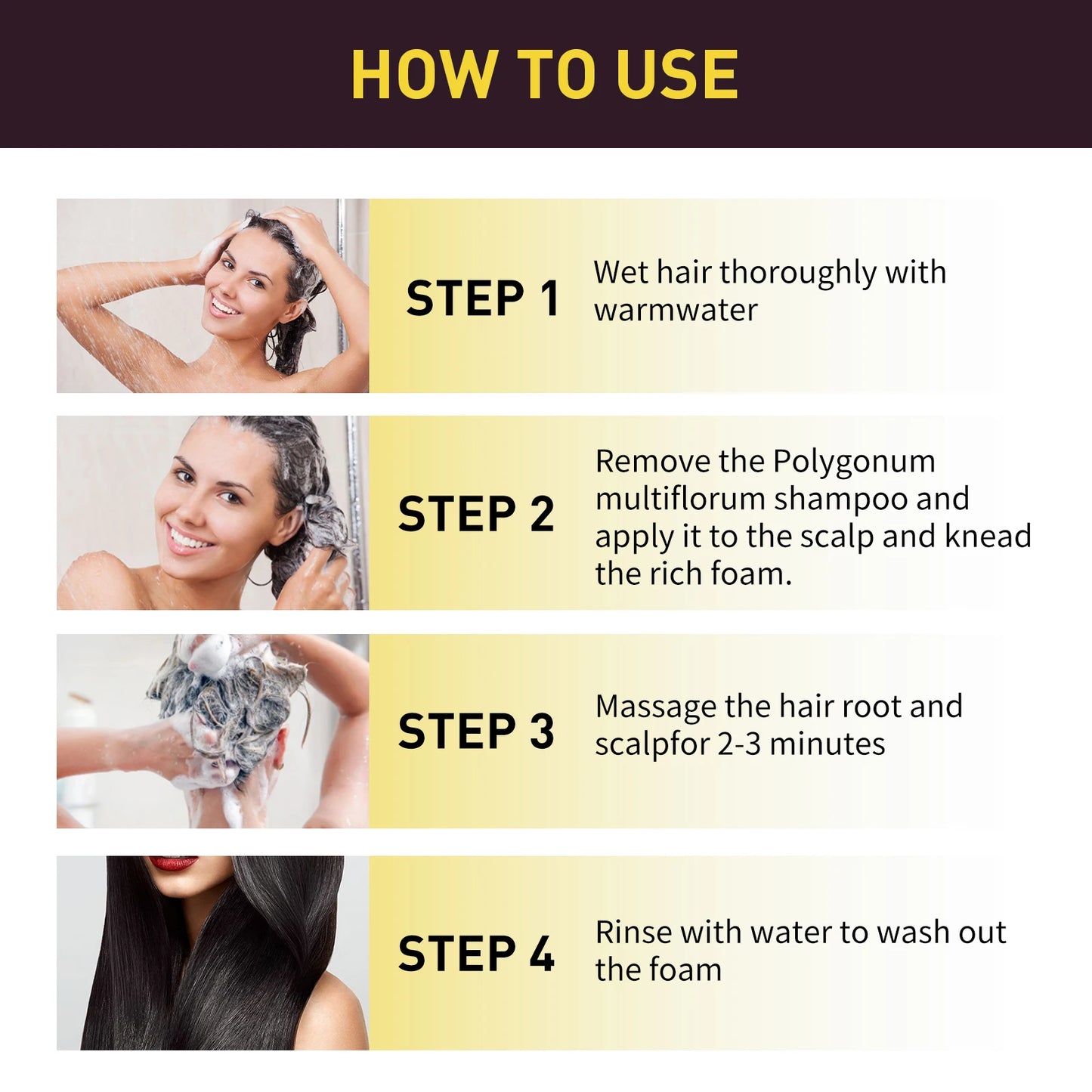 3-in-1 Black Hair Colour Shampoo