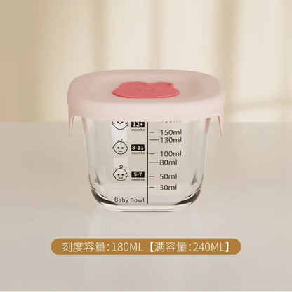Mini Glass Bowl with Silicone Lid Leakproof