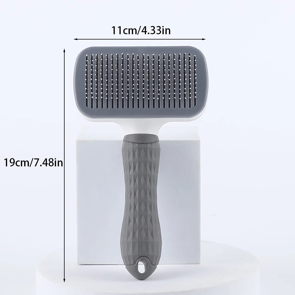 Self-Cleaning Pet Hair Remover Grooming Brush