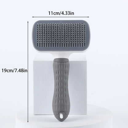 Self-Cleaning Pet Hair Remover Grooming Brush