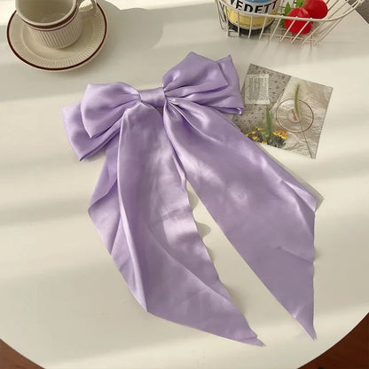 Satin Ribbon Bow Hair Clip