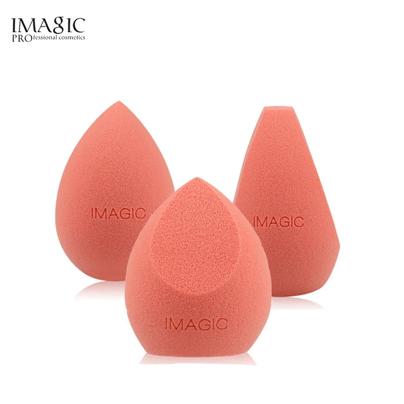 IMAGIC 3-Piece Wet & Dry Makeup Puff Set