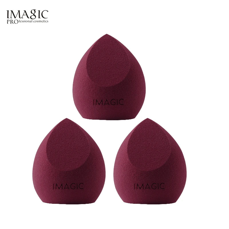 IMAGIC 3-Piece Wet & Dry Makeup Puff Set