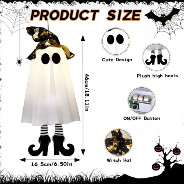 Halloween LED Witch & Ghost Hanging Decorations