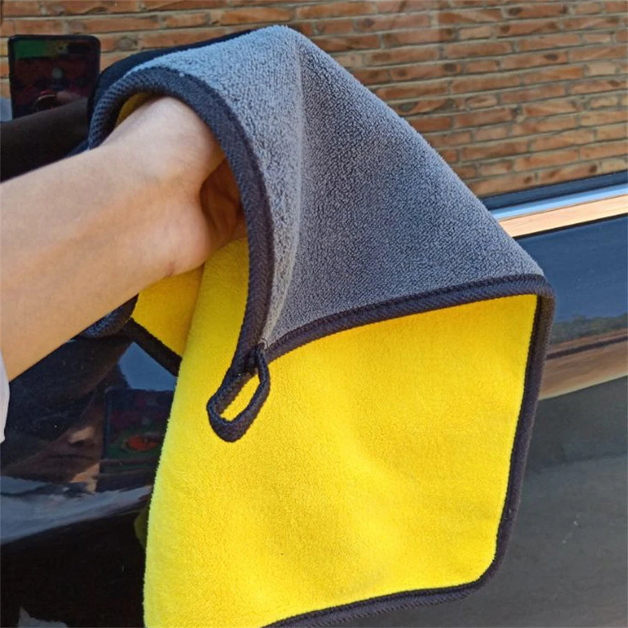 1/2/6pcs Microfiber Car Cleaning Towel