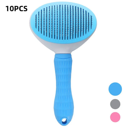 Self-Cleaning Pet Hair Remover Grooming Brush