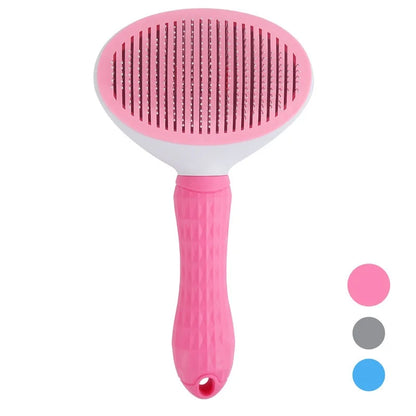Self-Cleaning Pet Hair Remover Grooming Brush