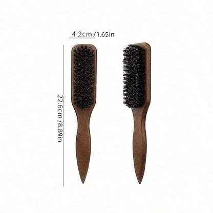 Wooden Handle Barber Brush