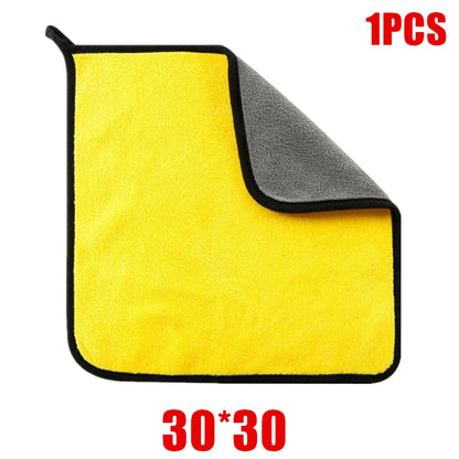 1/2/6pcs Microfiber Car Cleaning Towel