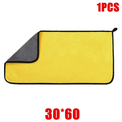 1/2/6pcs Microfiber Car Cleaning Towel