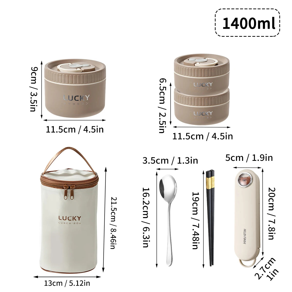 WORTHBUY Insulated Stainless Steel Thermal Lunch Box