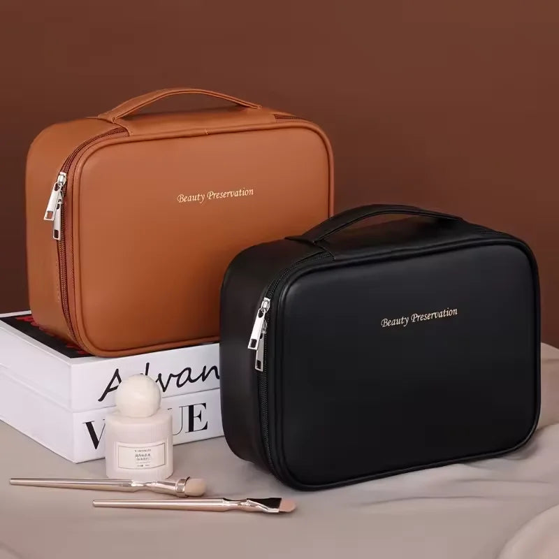 Large Capacity Double Layer Makeup Bag