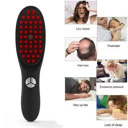Electric LED Scalp Massage Comb