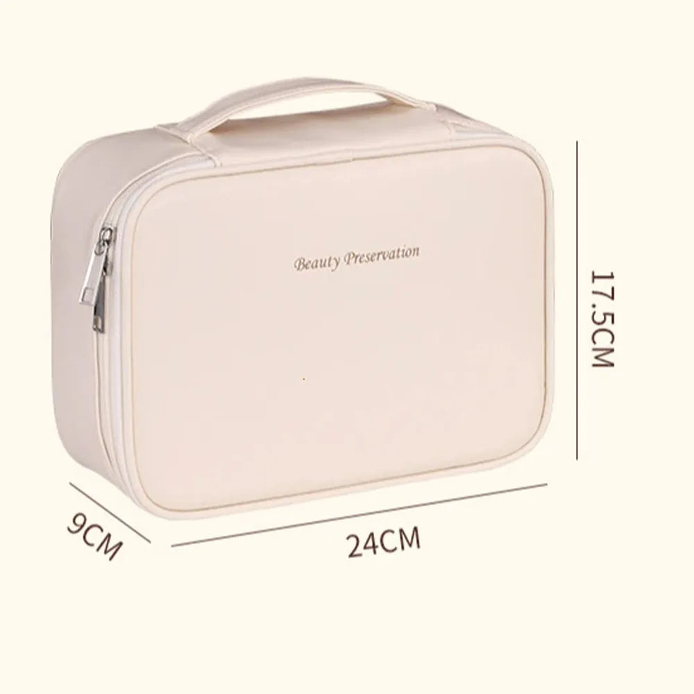 Large Capacity Double Layer Makeup Bag