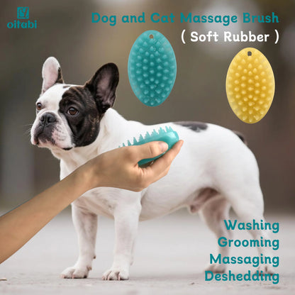 Oitabi Soft Rubber Pet Grooming & Bath Brush