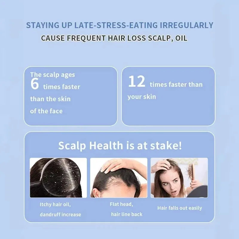 Electric LED Scalp Massage Comb