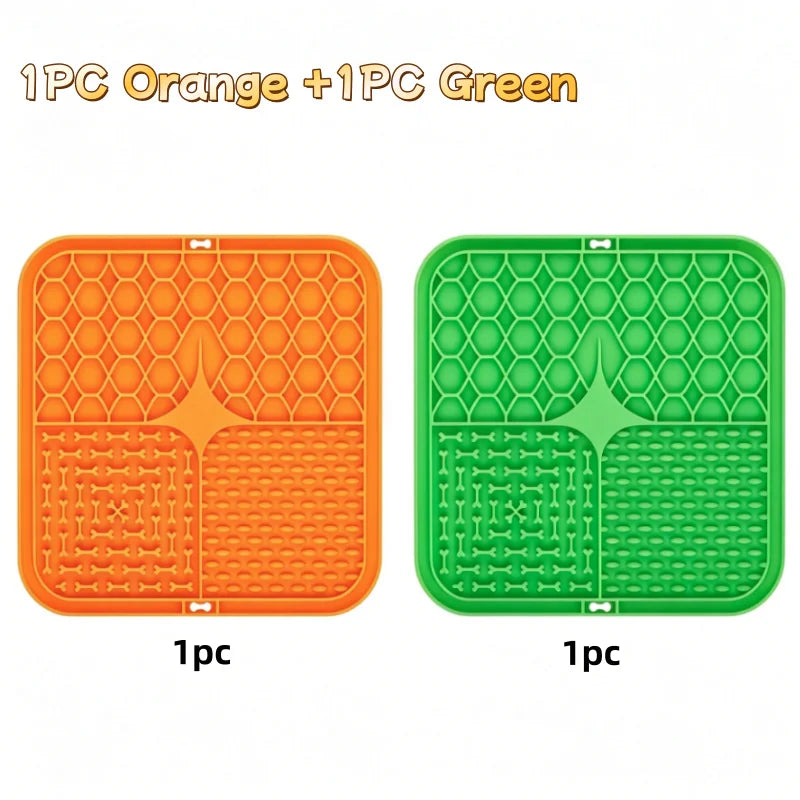 Silicone Pet Lick Mat Slow Feeder & Bathing Distraction