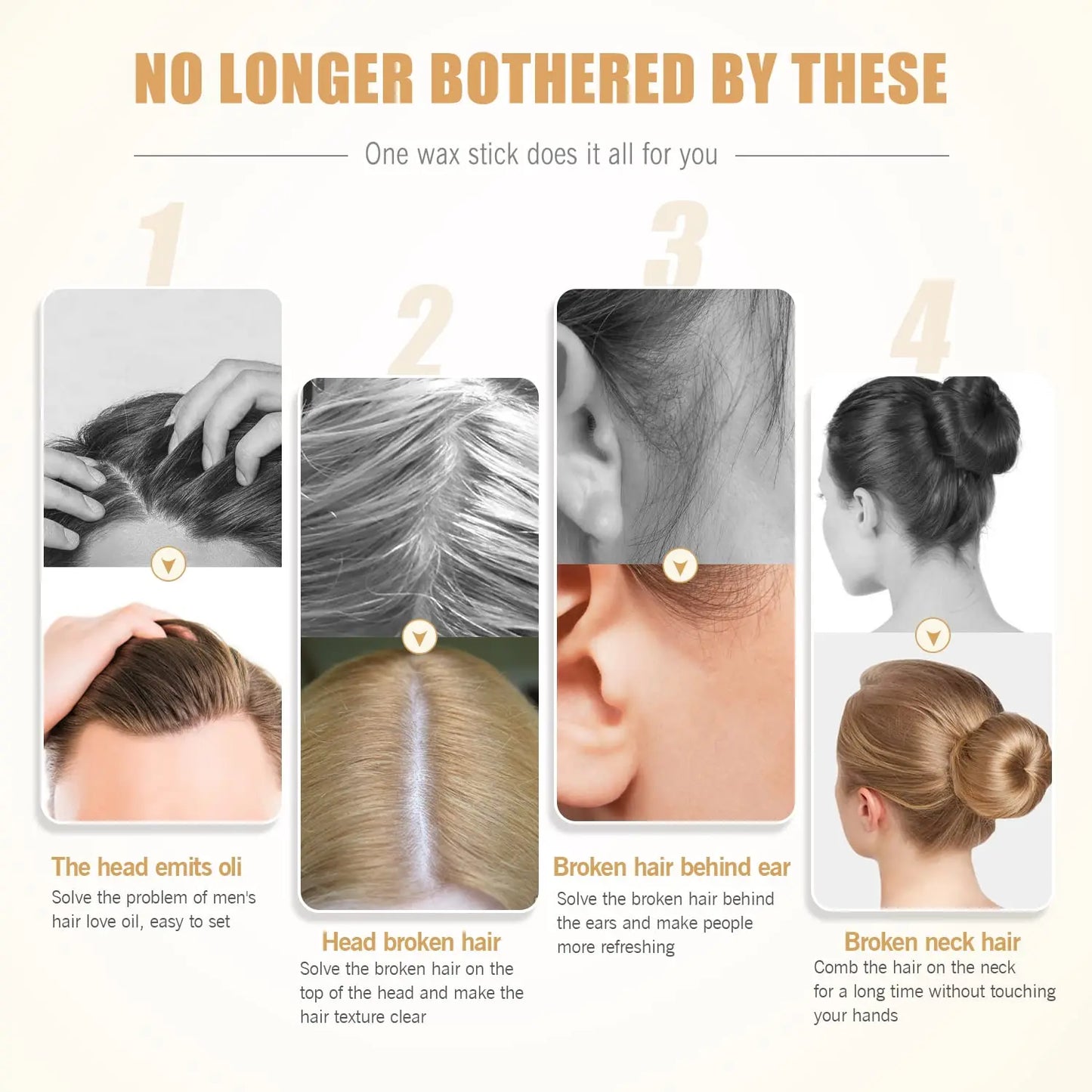 Hair Wax Stick for Edge Control & Flyaways