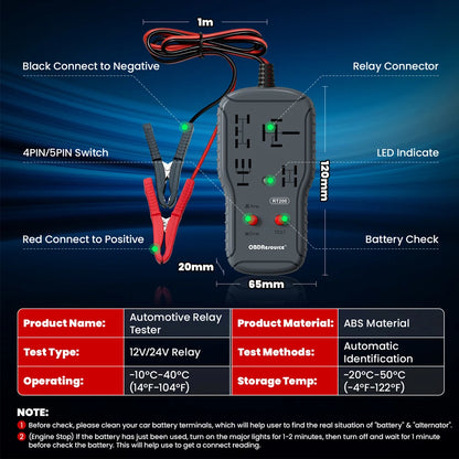 Professional Voltage Tester Battery Checker