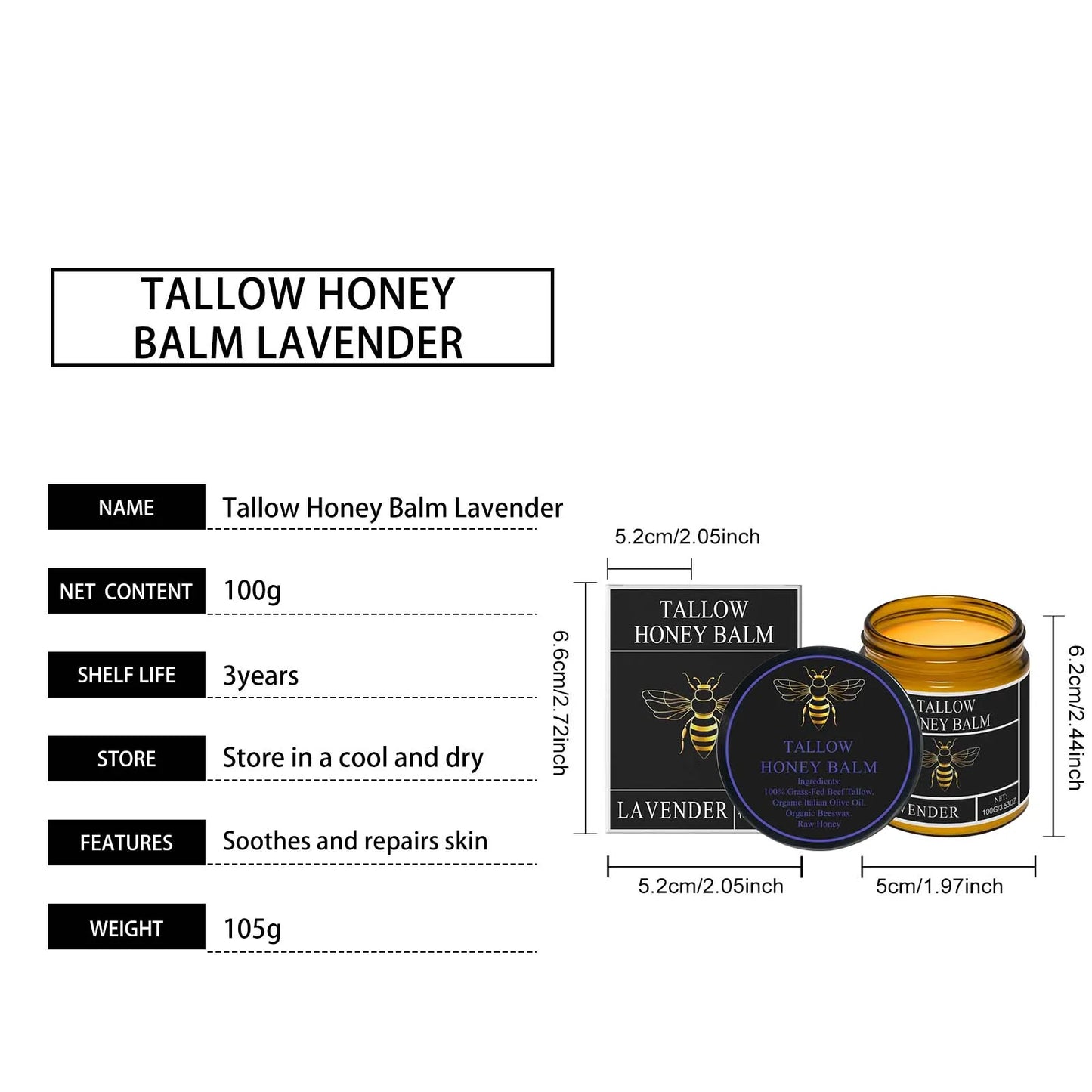 Tallow & Honey Glow Hydrating Cream