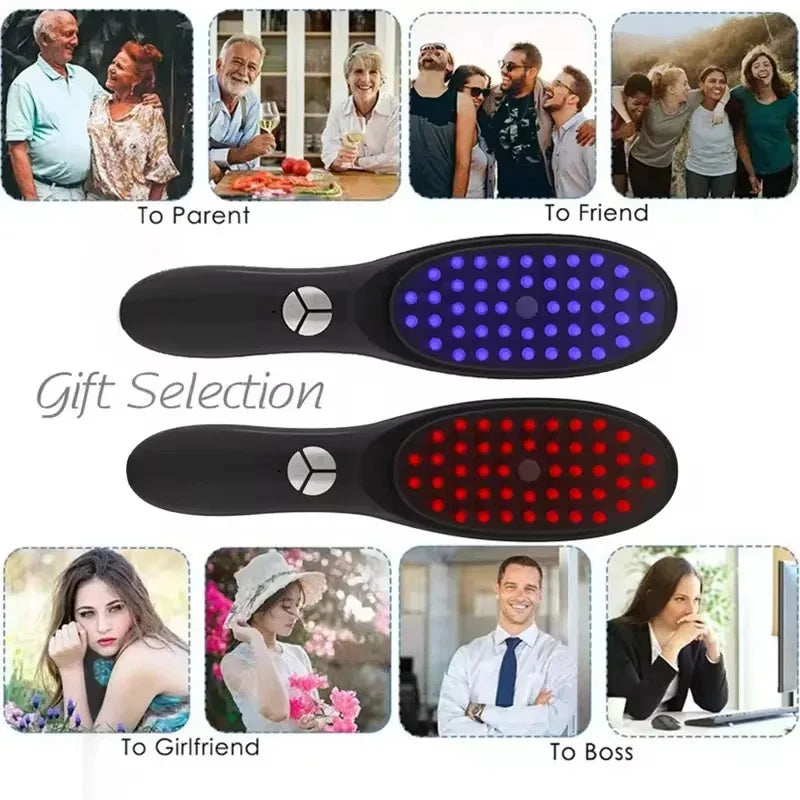 Electric LED Scalp Massage Comb