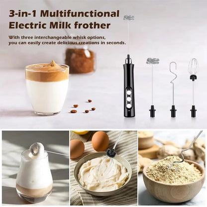 Wireless Rechargeable Electric Milk Frother