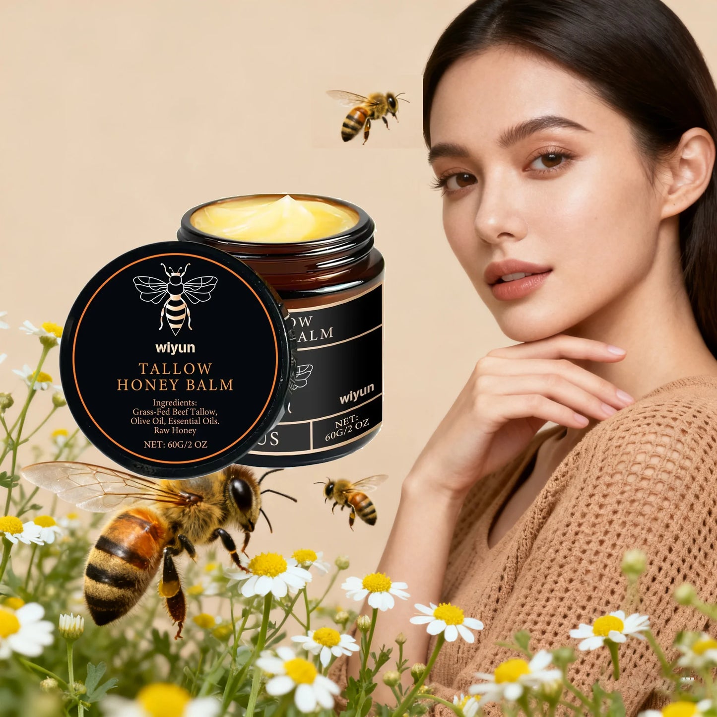 Tallow Honey Balm Moisturizing Cream